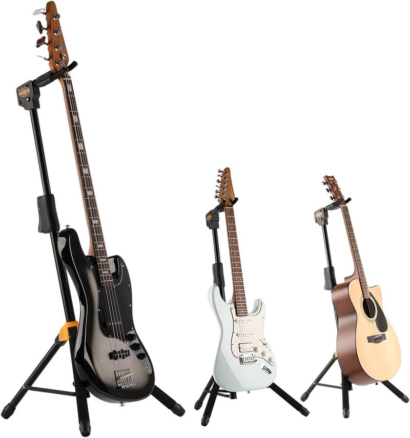 GHOSTFIRE AutoGrip Guitar Stand Foldable Guitar Display Rack Fit Electric Guitar/Bass/Acoustic (GBS-8) - Image 2